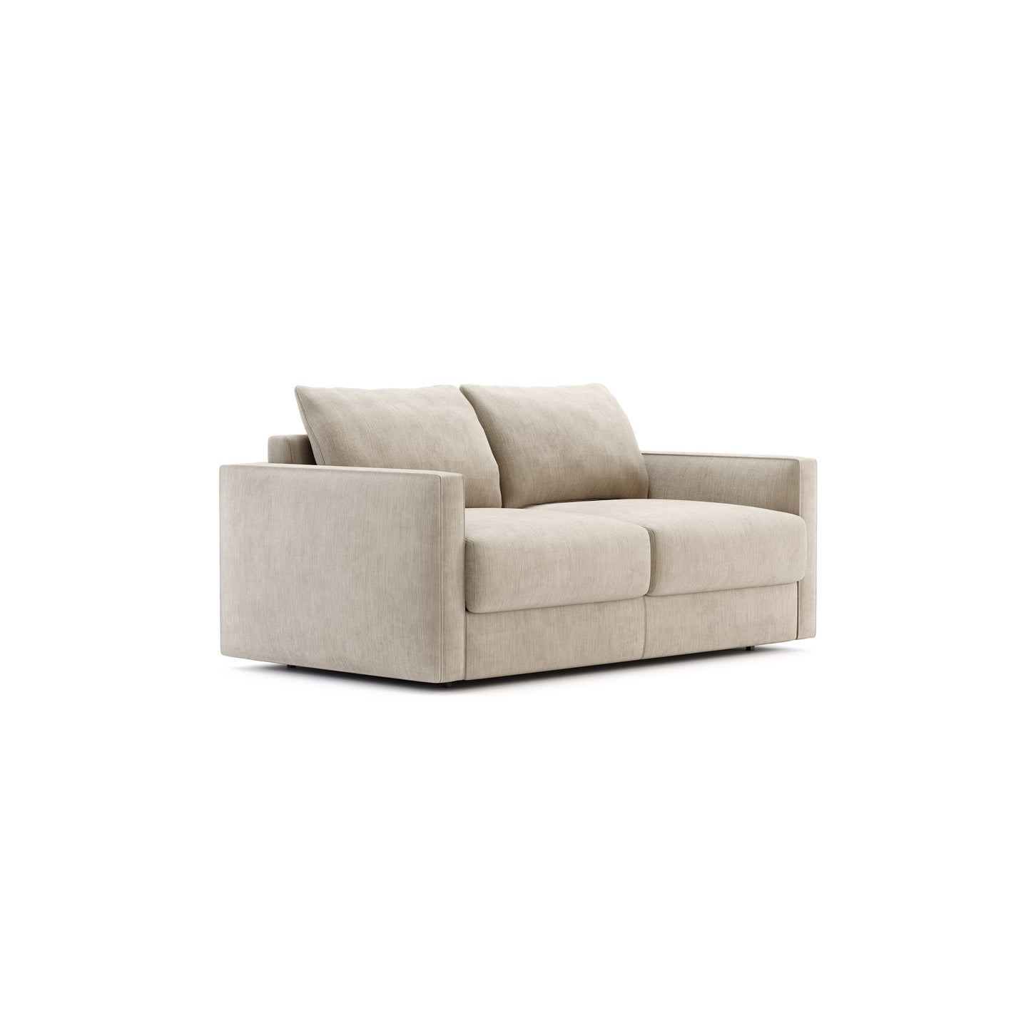 Domkapa Small Beaumont Sofa Bed in Avalon Cappuccino