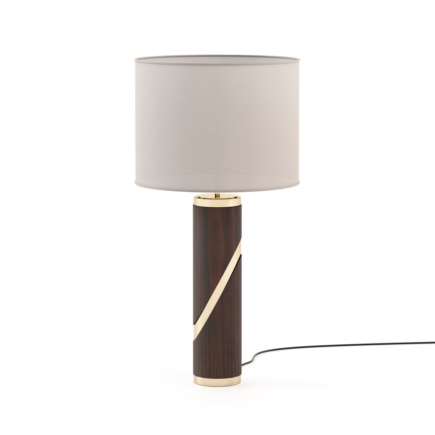 Laskasas  Martin Wood Table Lamp Brown