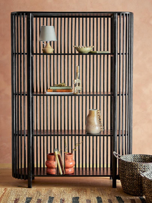 Bloomingville Sali Bookcase in Black Mango Wood