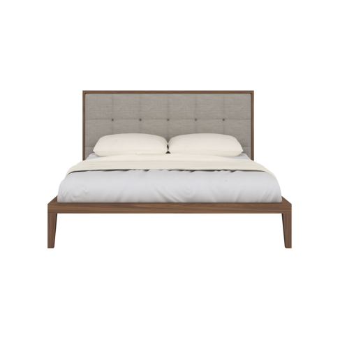 Twenty10 Calla Double Bed Frame - Walnut Natural