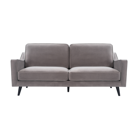 Twenty10 Daffy 2.5 Seat Sofa Stone Grey Velvet