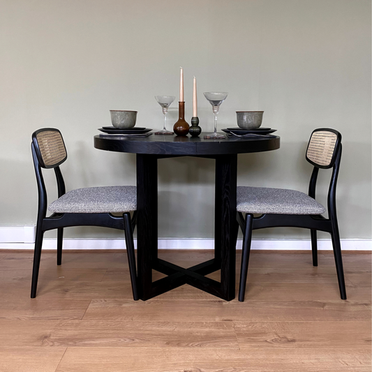 TWENTY10 Pair of Elder Dining Chair in Lyon Steel