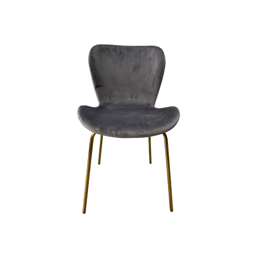 TWENTY10 Pair of Jasmine Dining Chairs in Dark Grey